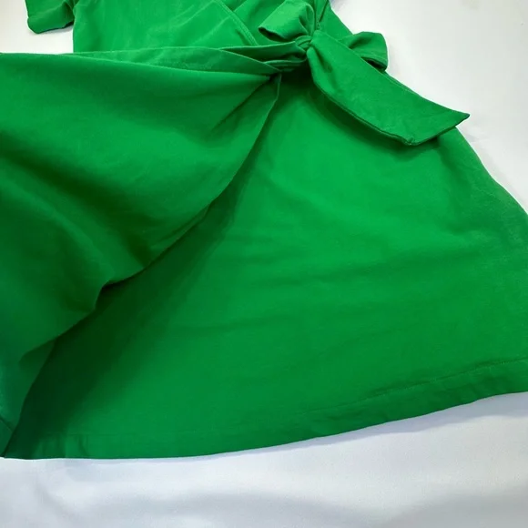 Sezane Chic Green Tie Front Mini Dress - Picture 8 of 11